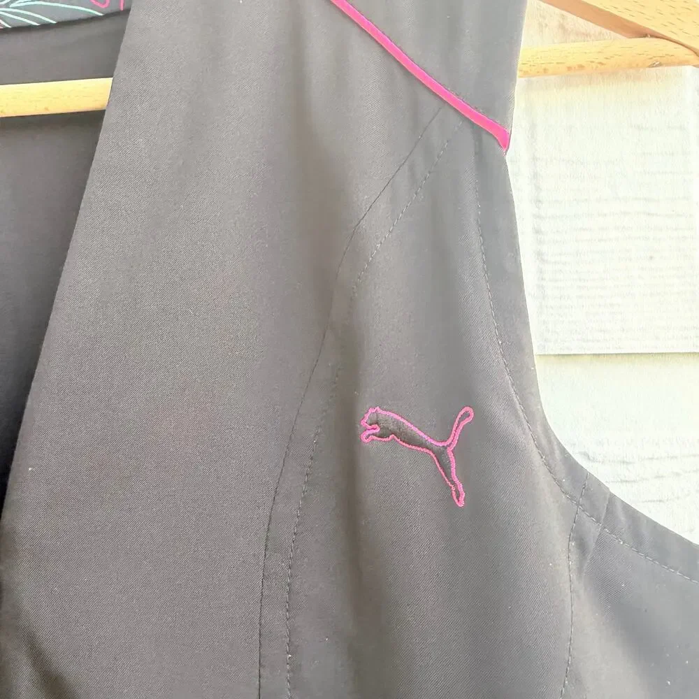 PUMA Golf Black Pink Athletic Dress Large